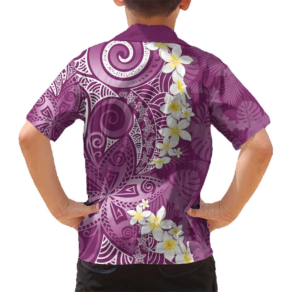 Pink Polynesian Tribal Frangipani Tropical Vibe Hawaiian Shirt LT14 - Polynesian Pride
