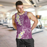 Pink Polynesian Tribal Frangipani Tropical Vibe Men Tank Top LT14 Pink - Polynesian Pride
