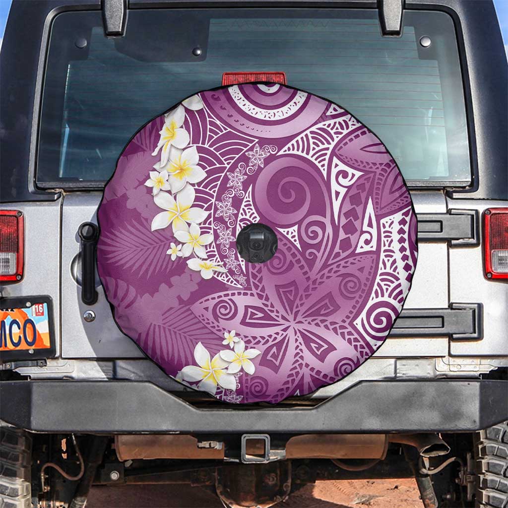 Pink Polynesian Tribal Frangipani Tropical Vibe Spare Tire Cover LT14 Pink - Polynesian Pride