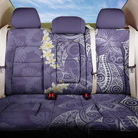Violet Polynesian Tribal Frangipani Tropical Vibe Back Car Seat Cover