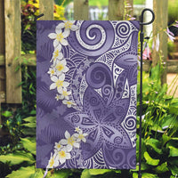 Violet Polynesian Tribal Frangipani Tropical Vibe Garden Flag LT14 Garden Flag Violet - Polynesian Pride