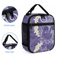 Violet Polynesian Tribal Frangipani Tropical Vibe Lunch Bag LT14 - Polynesian Pride