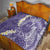 Violet Polynesian Tribal Frangipani Tropical Vibe Quilt
