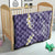 Violet Polynesian Tribal Frangipani Tropical Vibe Quilt