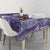 Violet Polynesian Tribal Frangipani Tropical Vibe Tablecloth