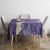 Violet Polynesian Tribal Frangipani Tropical Vibe Tablecloth