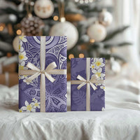 Violet Polynesian Tribal Frangipani Tropical Vibe Wrapping Paper LT14 - Polynesian Pride
