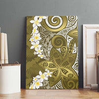 Gold Polynesian Tribal Frangipani Tropical Vibe Canvas Wall Art LT14 - Polynesian Pride