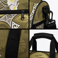 Gold Polynesian Tribal Frangipani Tropical Vibe Duffle Bag LT14 - Polynesian Pride