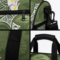 Green Polynesian Tribal Frangipani Tropical Vibe Duffle Bag LT14 - Polynesian Pride