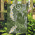 Green Polynesian Tribal Frangipani Tropical Vibe Garden Flag