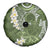 Green Polynesian Tribal Frangipani Tropical Vibe Spare Tire Cover