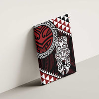 Red Aotearoa Niho Taniwha Canvas Wall Art Maori Mythology Tooth - Taniko Motifs LT14 - Polynesian Pride