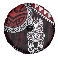 Red Aotearoa Niho Taniwha Spare Tire Cover Maori Mythology Tooth - Taniko Motifs LT14 - Polynesian Pride