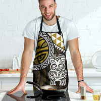 Yellow Aotearoa Niho Taniwha Apron Maori Mythology Tooth - Taniko Motifs - Polynesian Pride