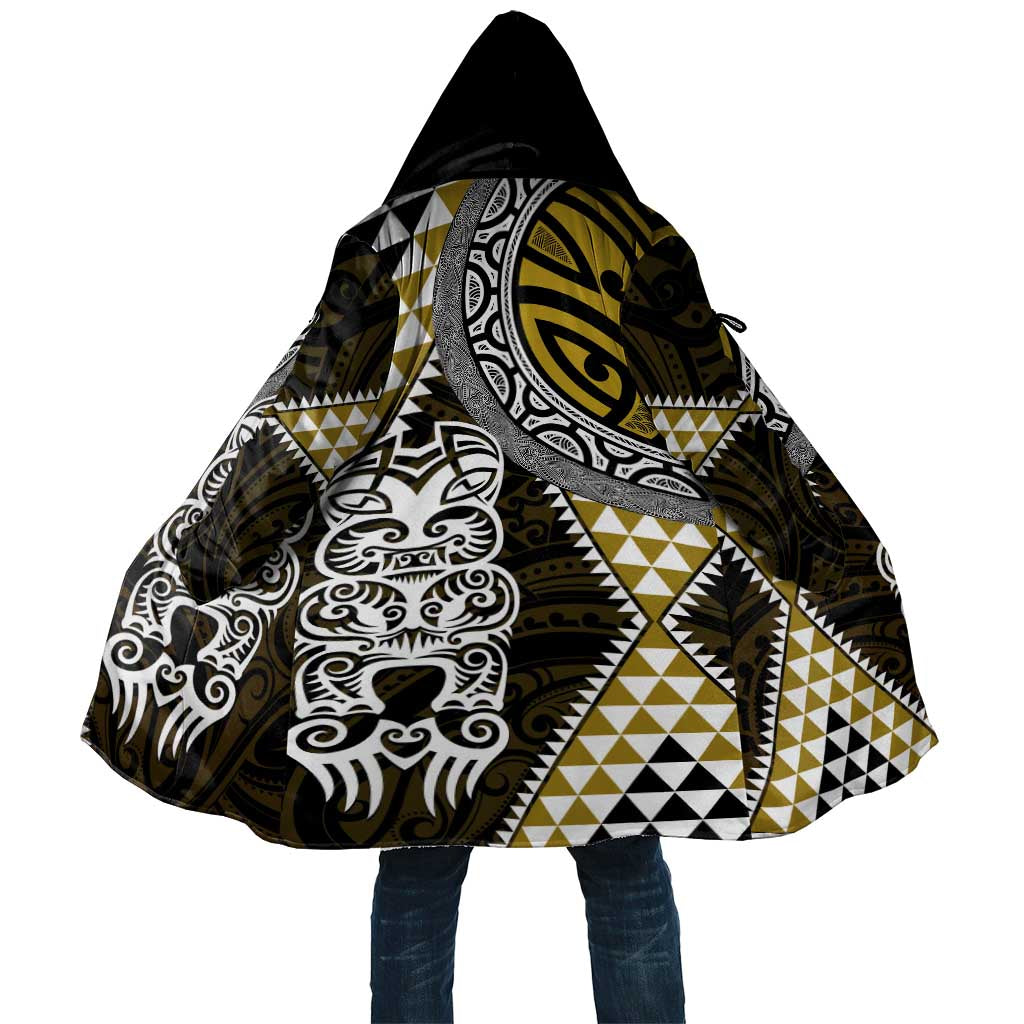 Yellow Aotearoa Niho Taniwha Cloak Maori Mythology Tooth - Taniko Motifs - Polynesian Pride