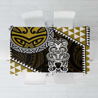Yellow Aotearoa Niho Taniwha Tablecloth Maori Mythology Tooth - Taniko Motifs LT14 Yellow - Polynesian Pride