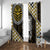 Yellow Aotearoa Niho Taniwha Window Curtain Maori Mythology Tooth - Taniko Motifs