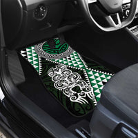 Green Aotearoa Niho Taniwha Car Mats Maori Mythology Tooth - Taniko Motifs LT14 - Polynesian Pride