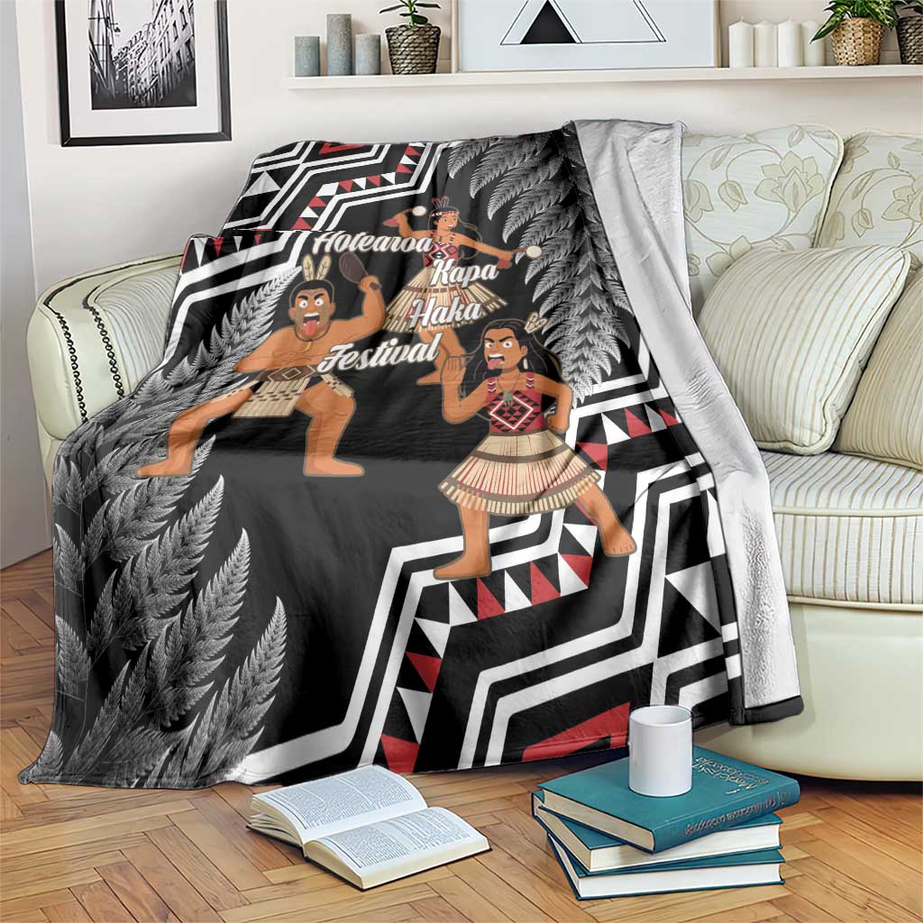 Aotearoa Kapa Haka Blanket 2025 Festival - Traditional Maori Dance LT14 Black - Polynesian Pride