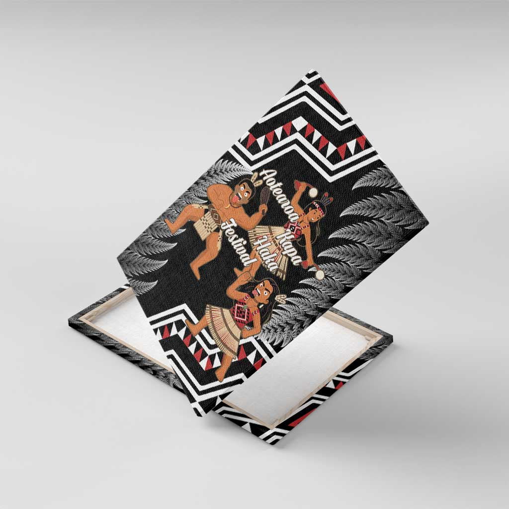 Aotearoa Kapa Haka Canvas Wall Art 2025 Festival - Traditional Maori Dance LT14 With Frame Black - Polynesian Pride