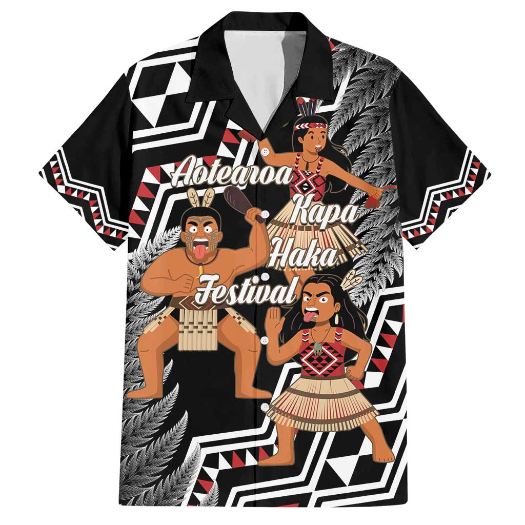 Aotearoa Kapa Haka Hawaiian Shirt 2025 Festival - Traditional Maori Dance LT14 Black - Polynesian Pride