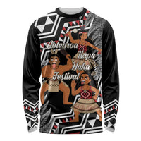 Aotearoa Kapa Haka Long Sleeve Shirt 2025 Festival - Traditional Maori Dance LT14 Unisex Black - Polynesian Pride