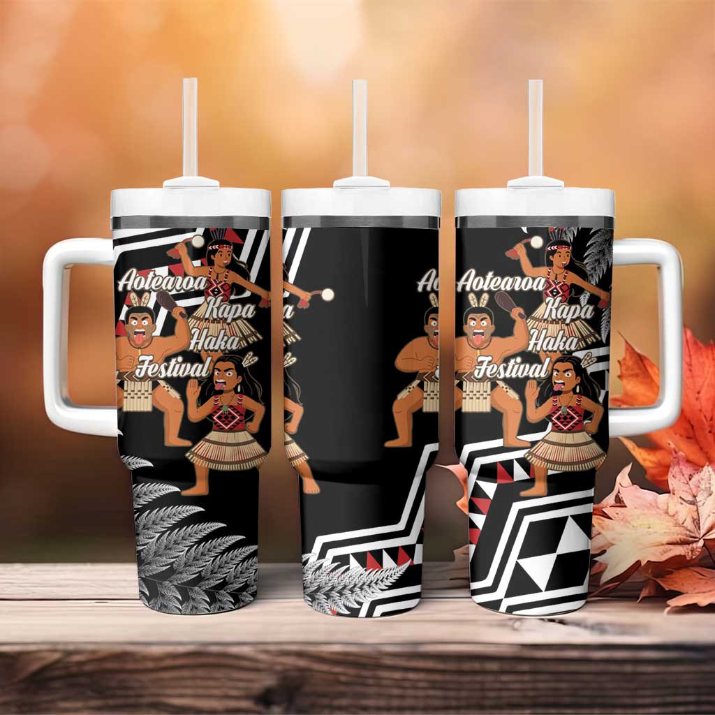 Aotearoa Kapa Haka Tumbler With Handle 2025 Festival - Traditional Maori Dance LT14 - Polynesian Pride