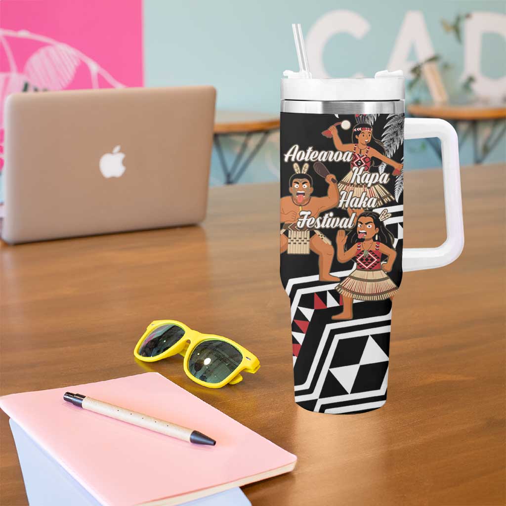 Aotearoa Kapa Haka Tumbler With Handle 2025 Festival - Traditional Maori Dance LT14 - Polynesian Pride