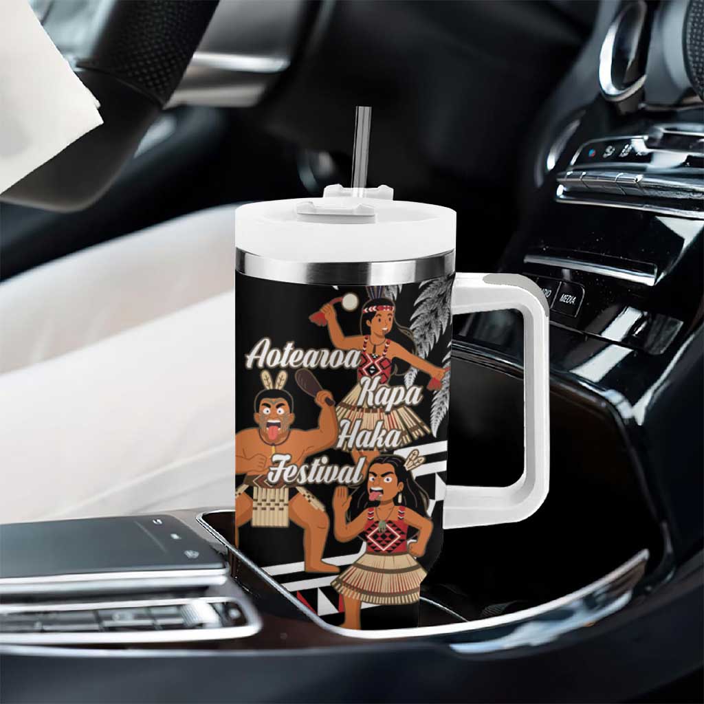 Aotearoa Kapa Haka Tumbler With Handle 2025 Festival - Traditional Maori Dance LT14 - Polynesian Pride