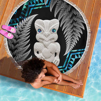Aotearoa Taniko Paua Shell With Hei Tiki Beach Blanket LT14 - Polynesian Pride