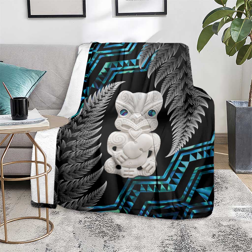 Aotearoa Taniko Paua Shell With Hei Tiki Blanket LT14 - Polynesian Pride