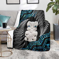 Aotearoa Taniko Paua Shell With Hei Tiki Blanket LT14 - Polynesian Pride