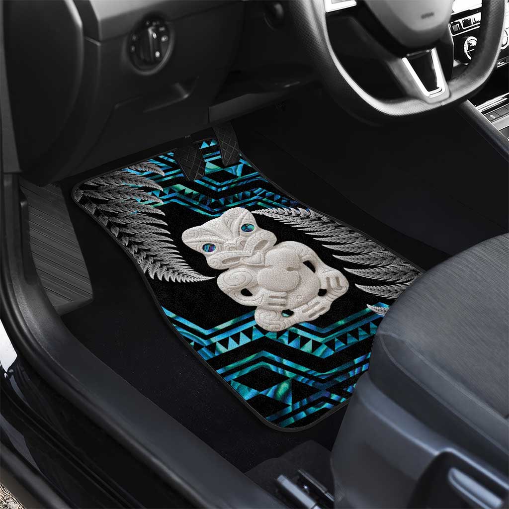 Aotearoa Taniko Paua Shell With Hei Tiki Car Mats LT14 - Polynesian Pride