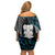 Aotearoa Taniko Paua Shell With Hei Tiki Family Matching Off Shoulder Short Dress and Hawaiian Shirt