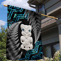 Aotearoa Taniko Paua Shell With Hei Tiki Garden Flag LT14 - Polynesian Pride