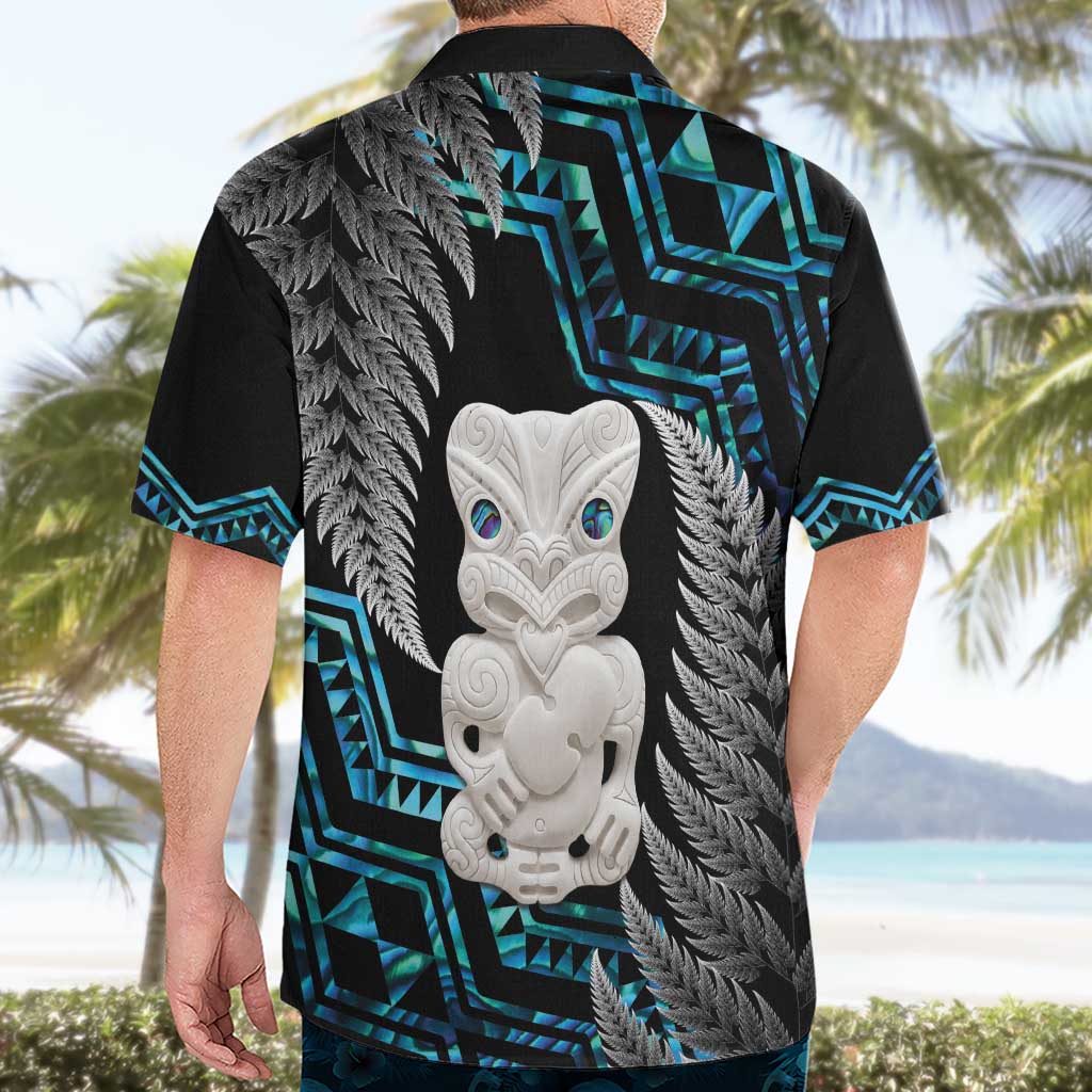 Aotearoa Taniko Paua Shell With Hei Tiki Hawaiian Shirt LT14 - Polynesian Pride