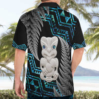 Aotearoa Taniko Paua Shell With Hei Tiki Hawaiian Shirt LT14 - Polynesian Pride