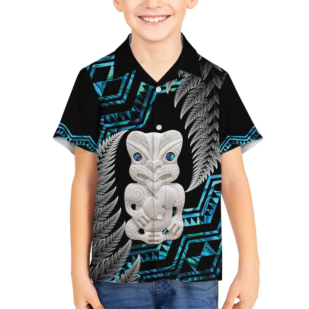 Aotearoa Taniko Paua Shell With Hei Tiki Hawaiian Shirt LT14 - Polynesian Pride