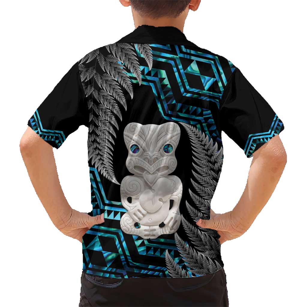 Aotearoa Taniko Paua Shell With Hei Tiki Hawaiian Shirt LT14 - Polynesian Pride