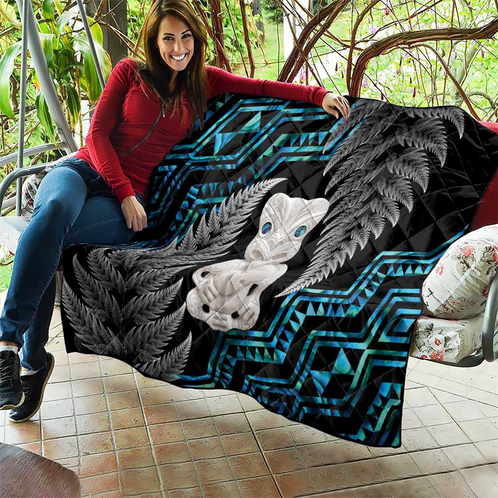 Aotearoa Taniko Paua Shell With Hei Tiki Quilt