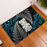 Aotearoa Taniko Paua Shell With Hei Tiki Rubber Doormat LT14 - Polynesian Pride