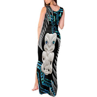 Aotearoa Taniko Paua Shell With Hei Tiki Tank Maxi Dress LT14 - Polynesian Pride