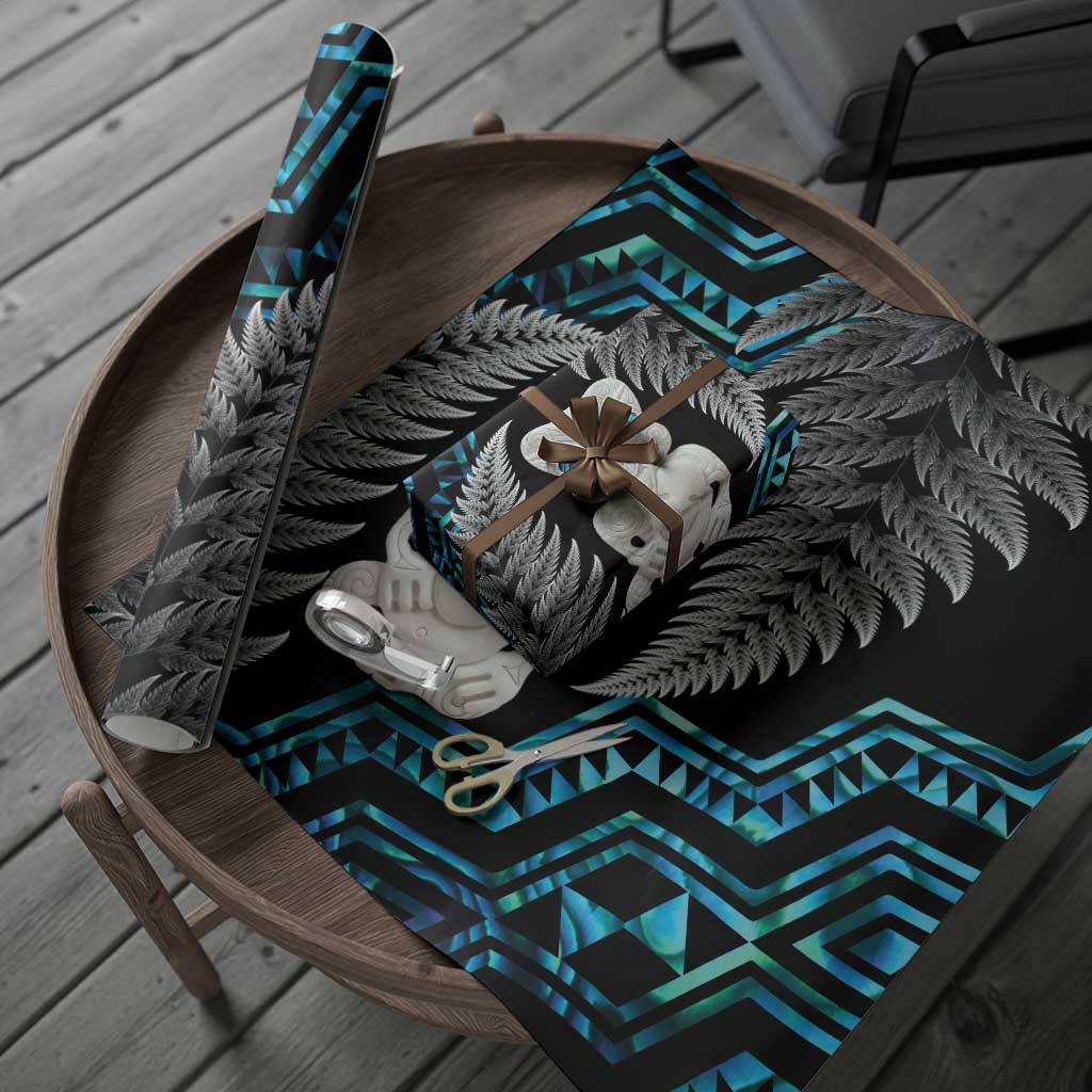 Aotearoa Taniko Paua Shell With Hei Tiki Wrapping Paper LT14 - Polynesian Pride