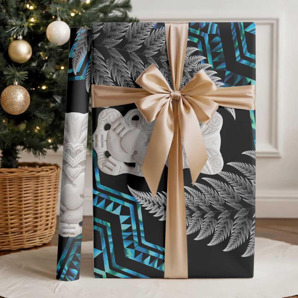 Aotearoa Taniko Paua Shell With Hei Tiki Wrapping Paper LT14 - Polynesian Pride