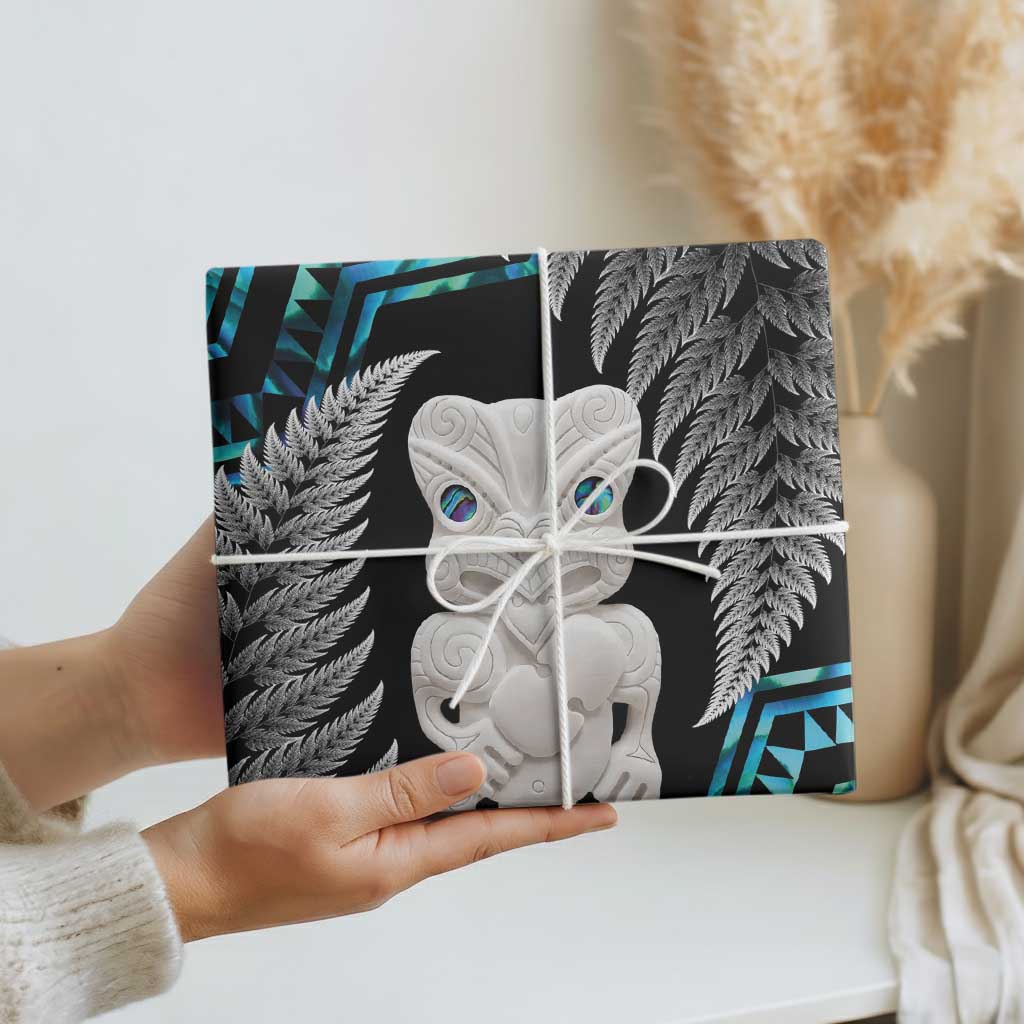 Aotearoa Taniko Paua Shell With Hei Tiki Wrapping Paper LT14 - Polynesian Pride