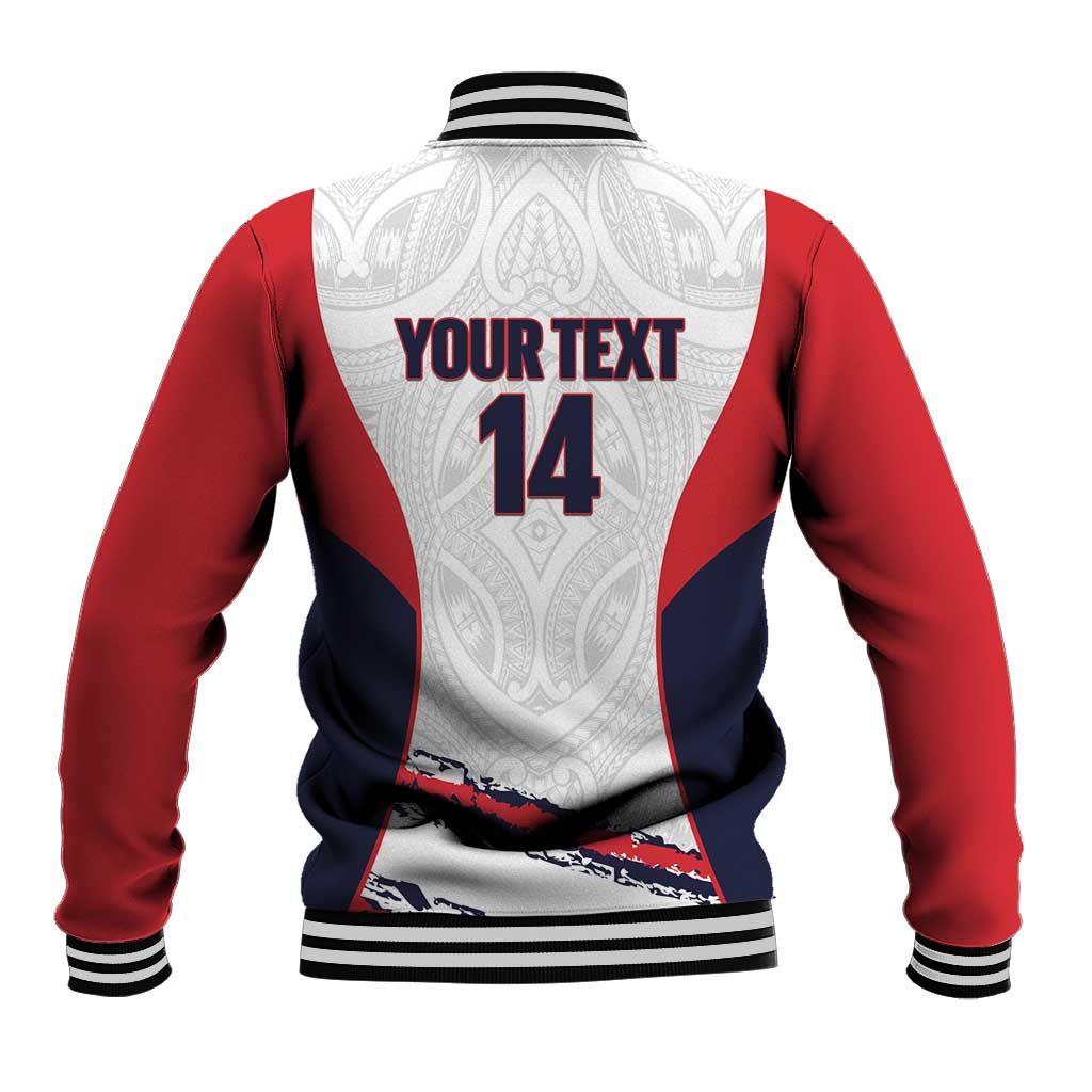 AS Venus Tahiti Football Custom Baseball Jacket Go Champions Polynesian Pattern LT14 - Polynesian Pride