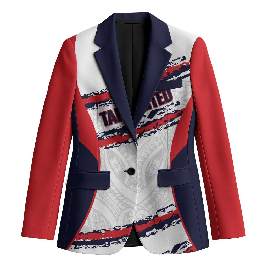 AS Venus Tahiti Football Custom Blazer Go Champions Polynesian Pattern LT14 Unisex White - Polynesian Pride
