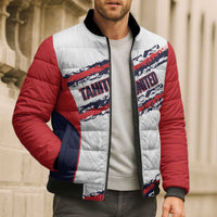 AS Venus Tahiti Football Custom Bomber Puffer Jacket Go Champions Polynesian Pattern LT14 - Polynesian Pride