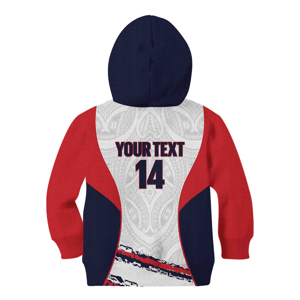 AS Venus Tahiti Football Custom Kid Hoodie Go Champions Polynesian Pattern LT14 - Polynesian Pride